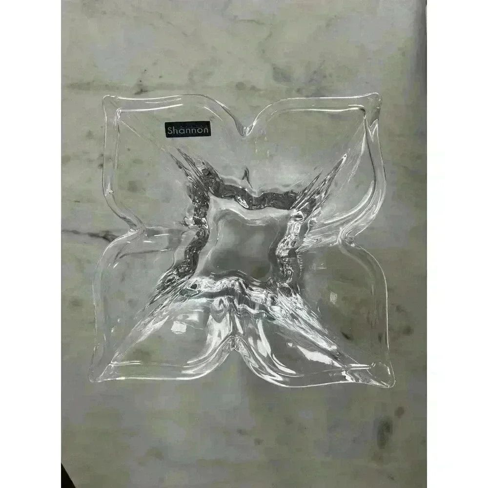 Shannon crystal floral petal dish